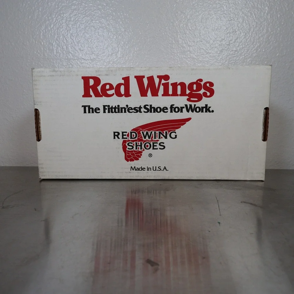Red Wing 8624 Oxford Shoes Mens 9.5 D Black Leather Vintage USA Deadstock Work